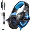 ONIKUMA Gaming Headphones 3.5 MM Standard Plug for PS4, Computer, Nintendo, Xbox and more.