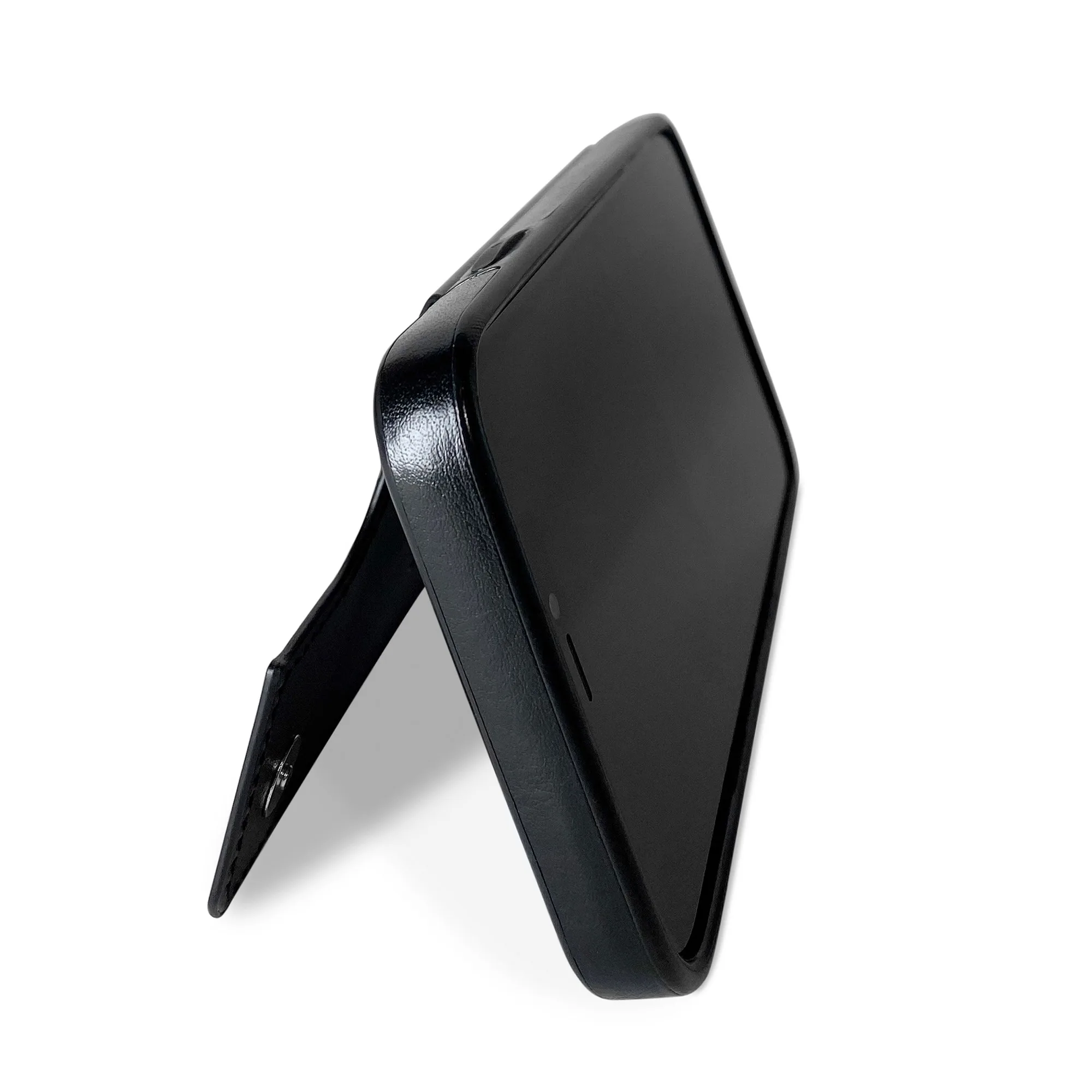 Billu - for iPhone 11 Pro Max (6.5-inch) Wallet Case Faux Leather Shockproof Kickstand (Elegant Black) - Image 5
