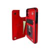 Billu - for iPhone 11 Pro Max (6.5-inch) Wallet Case Faux Leather Shockproof Kickstand (Red)