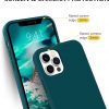 Case for iPhone 12 Pro Max 6.7" 5G Liquid Silicone Protective Phone Cases for iPhone 12 Pro Max 2020 Teal - Image 4