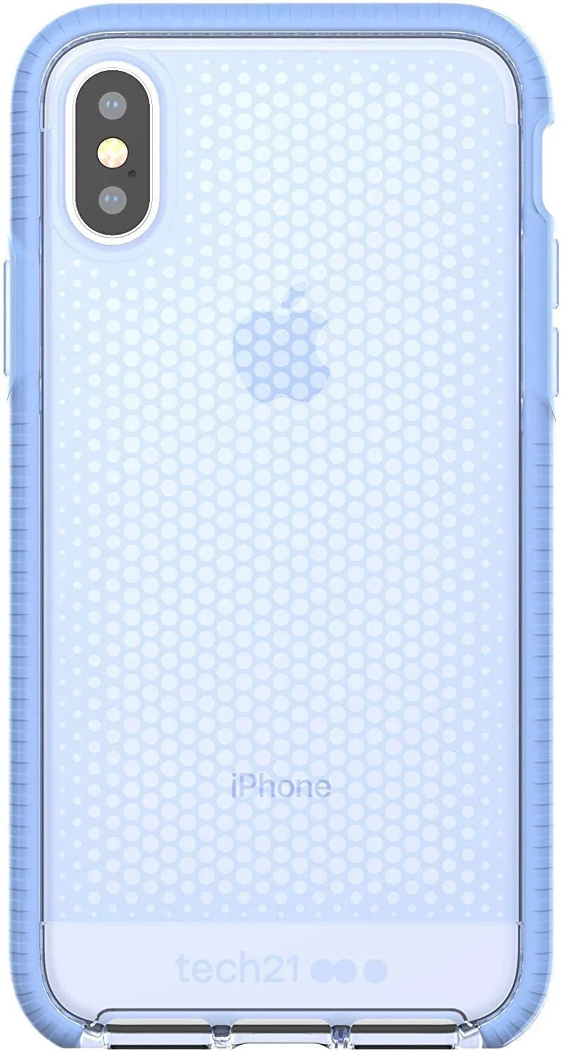 Tech 21 - Back Cover iPhone Case for Apple iPhone X and XS Shockproof EVO MESH - Lilac Blue - Image 4