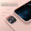 iPhone 12 Case, Designed for iPhone 12 Pro Case, Slim Silicone Shockproof Phone Case with [Soft Anti-Scratch Microfiber Lining] 6.1 inch, Pinksand - Image 2