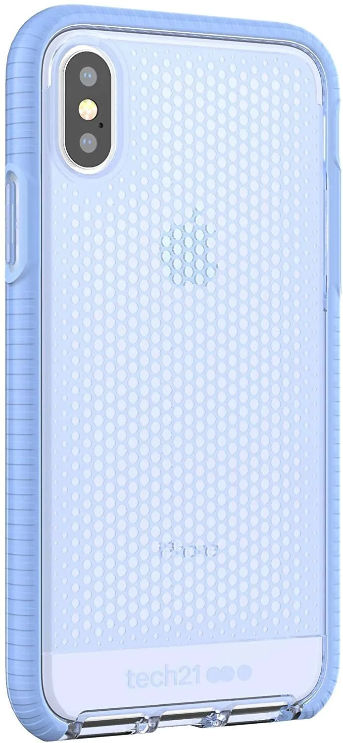 Tech 21 - Back Cover iPhone Case for Apple iPhone X and XS Shockproof EVO MESH - Lilac Blue - Image 6