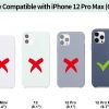 iPhone 12 Pro Max Case Liquid Silicone 6.7 Inch (2020), Soft Protective Cell Phone Cover, Red - Image 2