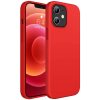 iPhone 12 Pro Max Case Liquid Silicone 6.7 Inch (2020), Soft Protective Cell Phone Cover, Red