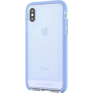 Tech 21 - Back Cover iPhone Case for Apple iPhone X and XS Shockproof EVO MESH - Lilac Blue