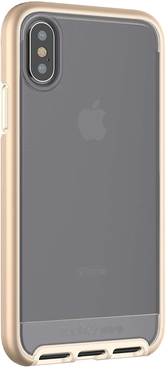 Tech21 - Back Cover iPhone Case for Apple iPhone X and XS Shockproof EVO ELITE - Gold - Image 5