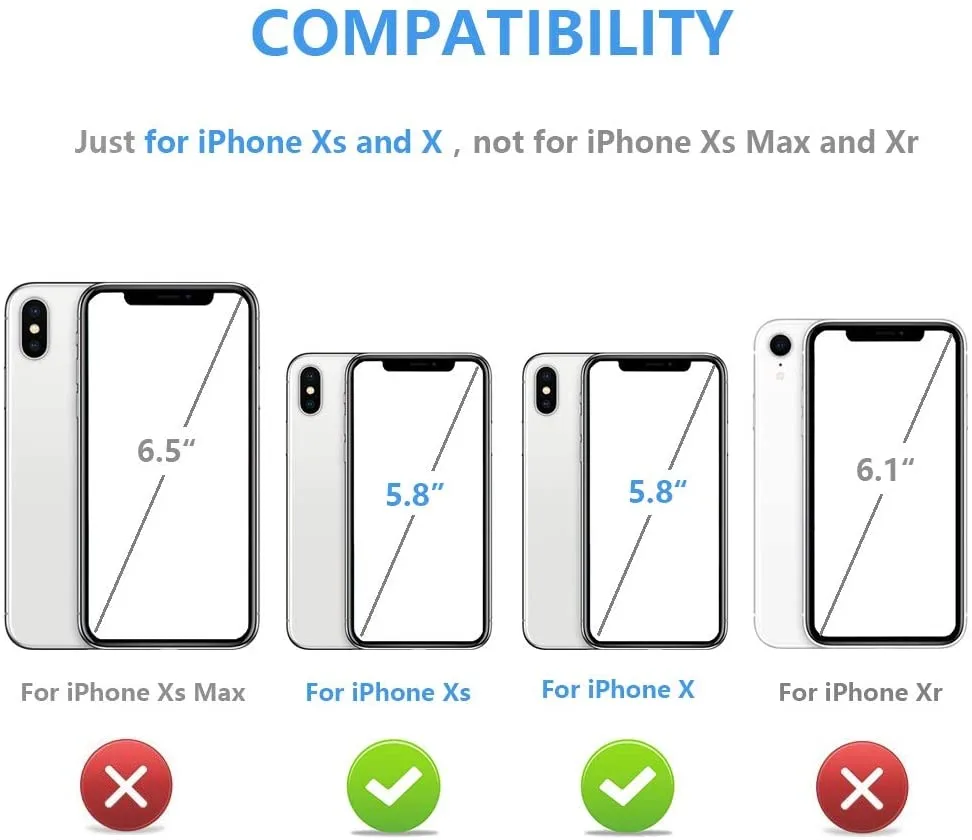 Billu - pour iPhone X et iPhone XS (5.8 pouces) Étui portefeuille en similicuir antichoc (rose gold) – Image 3
