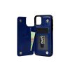 Billu - for iPhone 11 Pro (5.8-inch) Wallet Case Faux Leather Cover Shockproof Kickstand (Elegant Blue)