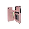 Billu - pour iPhone X et iPhone XS (5.8 pouces) Étui portefeuille en similicuir antichoc (rose gold)